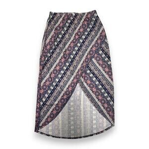 NWT Maurices Medallion Print Tulip Midi Skirt Size Medium